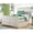 Bright White, variant on My Home Furnishings Neopolitan- Merlot 1803-511 5 - 0 Queen Shutter Panel Headboard