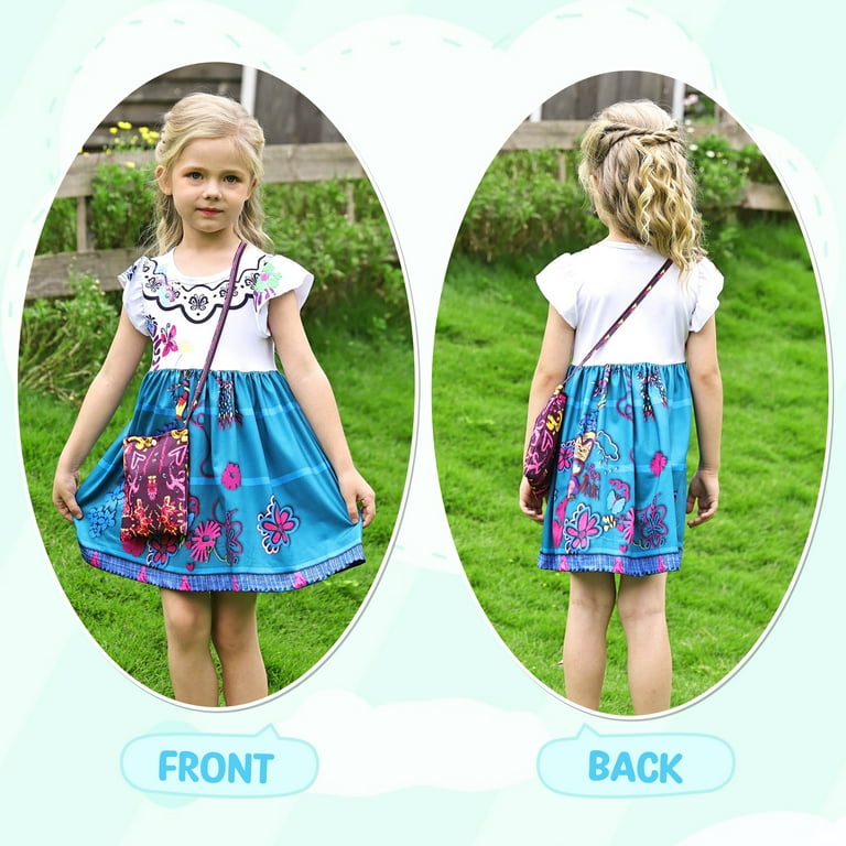 Abito Da Principessa Mirabel Encanto Per Bambine - Vestito Cosplay Halloween Carnevale