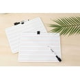 thumbnail image 4 of Pen + Gear MDF Dry Erase Double-Sided 9" x 12" x 0.1" Whiteboards - Lined & White, 6 Pack Set, 4 of 17