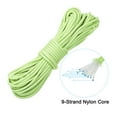thumbnail image 3 of Uxcell Reflective Guyline Camping Paracord 4mm Nylon Tent Cord Guyline Rope Light Green 50 Feet, 3 of 6