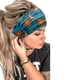 thumbnail image 5 of Banda para el cabello con borde ancho y estampado de estrellas y luna, para ejercicios de yoga y fitness, 5 of 6