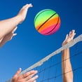thumbnail image 3 of Inflatable Summer Beach Ball Pool Swim Rubber Rainbow Beach Volleyball Garden Game Net, 3 of 7
