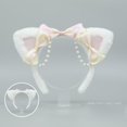 thumbnail image 4 of Lovely Hair Band Accesorios de vestir Headwraps Mujeres Animal Es Hair Hoop pa cumpleaños Performance Pty Decoration Festival de Pascua , Blanco Colco sombreros de cosplay, 4 of 7