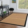 thumbnail image 5 of Contemporary Home Living 1.75' x 2.75' Tufted Solid Bordered Area Throw Rug - Tan and Beige, 5 of 5