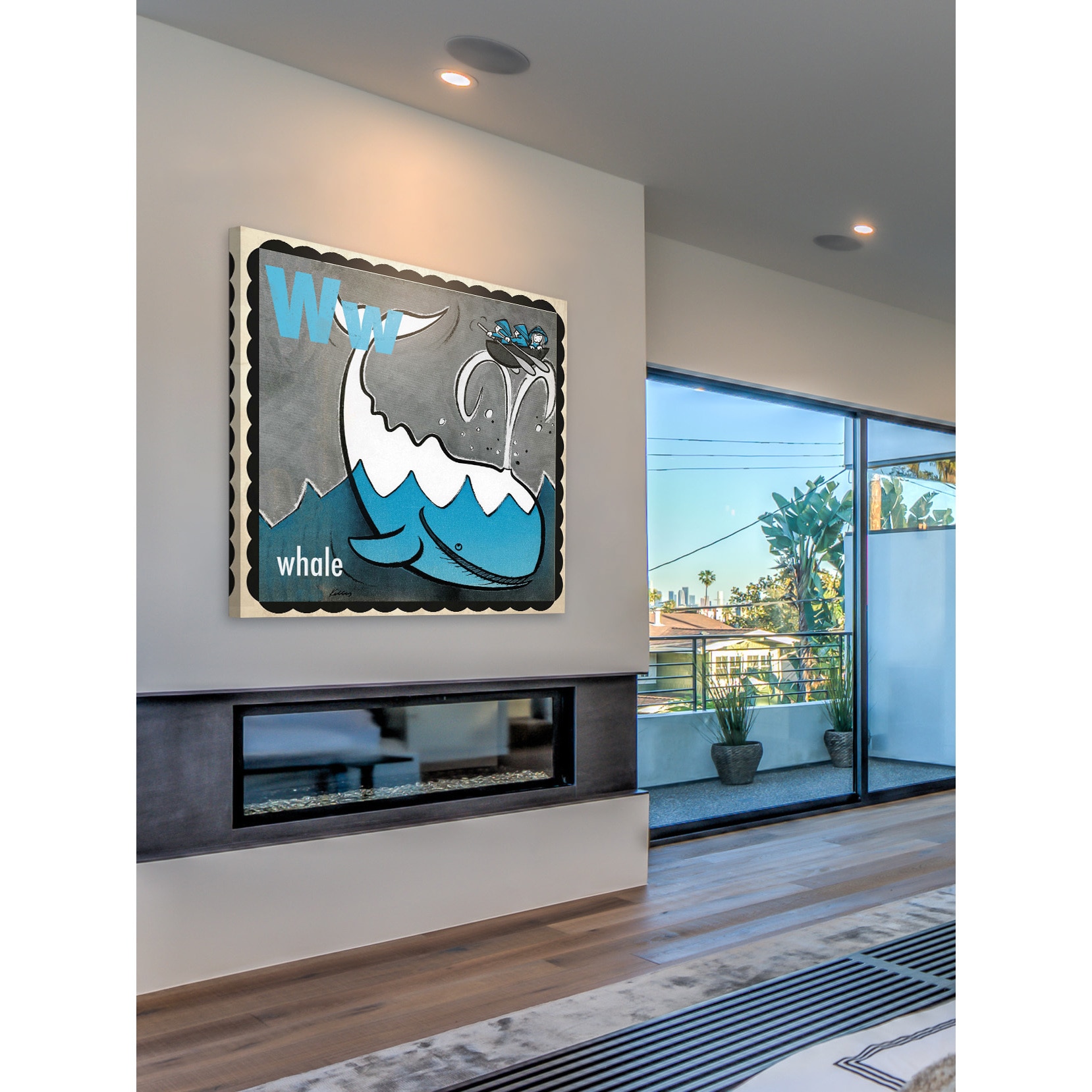 Marmont Hill "Whale" by Curtis Painting Print on Canvas
