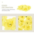thumbnail image 3 of Eease 50pcs Artificial Faux Silk Stapelia Flower Heads Home Garden Party Decor (Yellow), 3 of 7