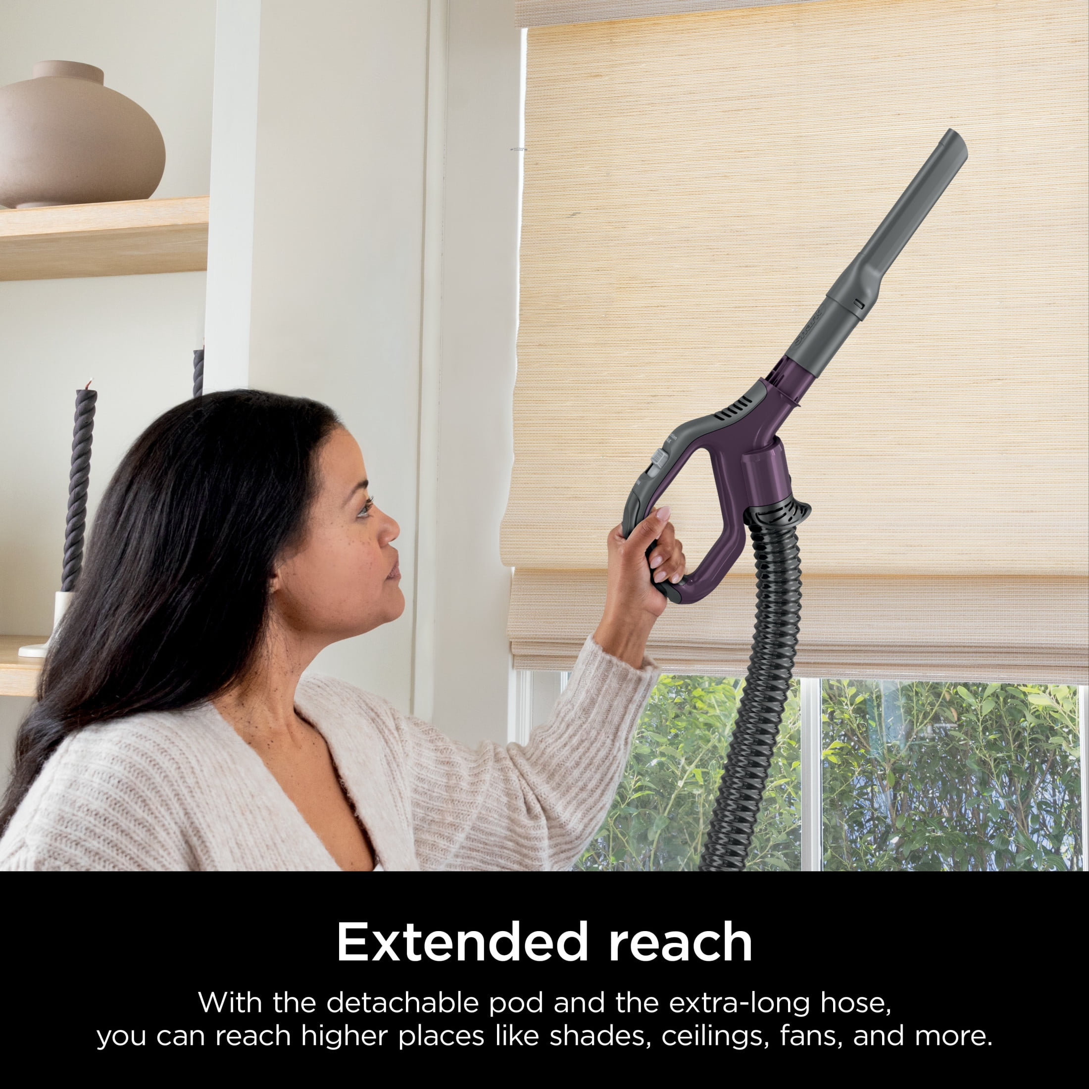 Shark Detect Lift-Away ADV Upright Vacuum, Pet Friendly, Floor Detect, Direction Detect, PowerFins Self-Cleaning Brushroll, LA490 Mauve
