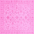thumbnail image 1 of Ahgly Company Indoor Square Oriental Pink Traditional Area Rugs, 7' Square, 1 of 4