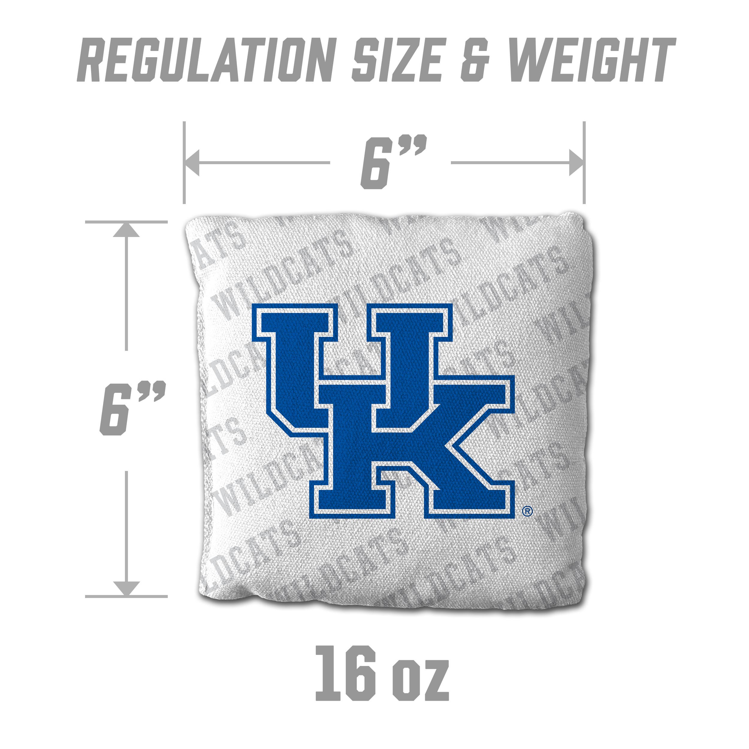 NCAA Kentucky Wildcats Cornhole Bags - 4PK - White