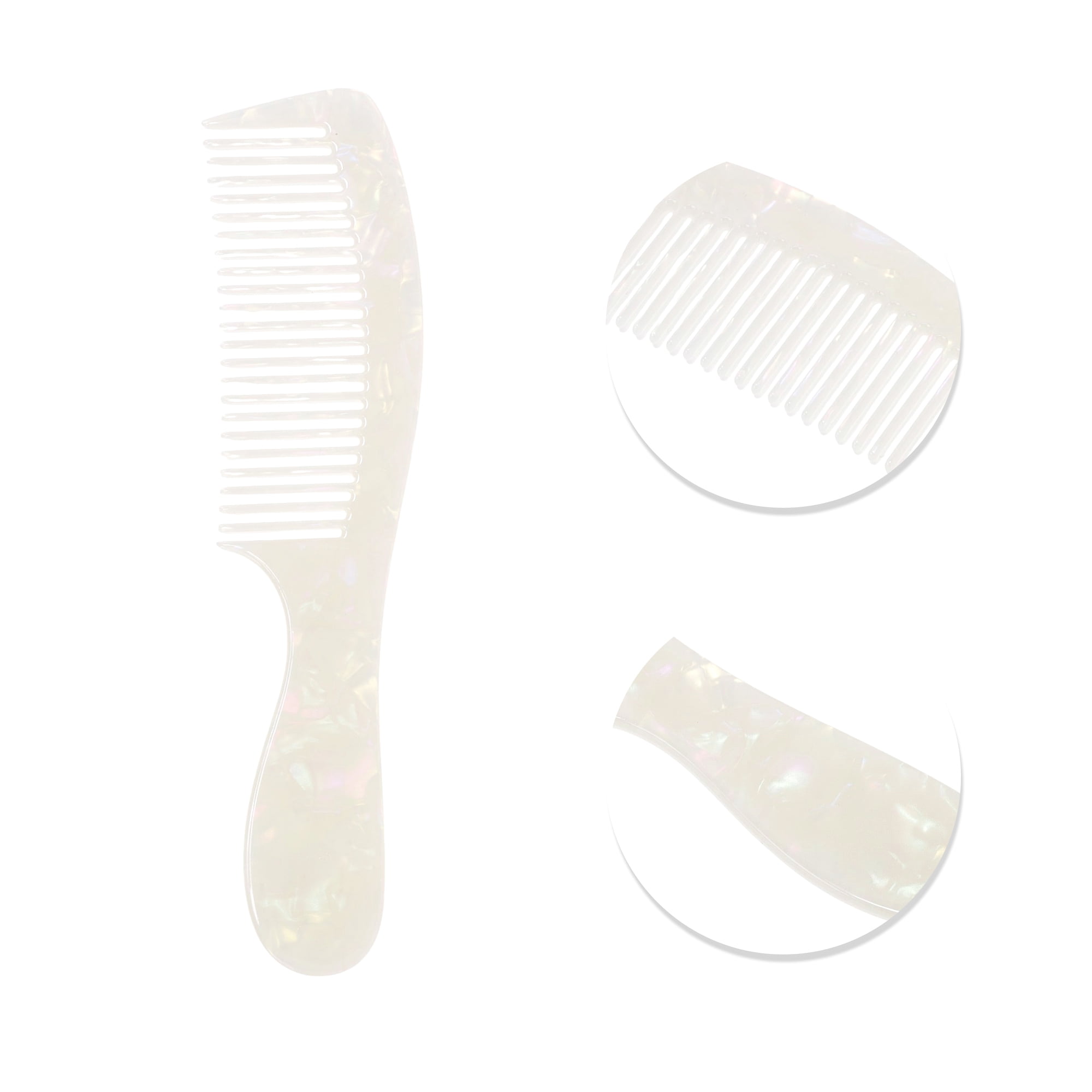 Unique Bargains 1 Piece Women Durable Hair Straightening Comb for Curly Hair White