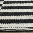 thumbnail image 3 of SAFAVIEH Montauk Raeyln Striped Cotton Runner Rug, Ivory/Black, 2'3" x 7', 3 of 6