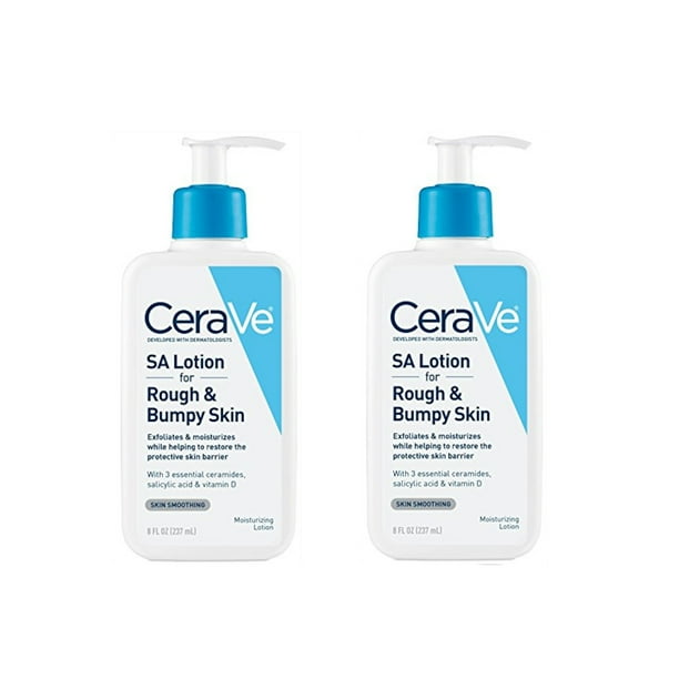 2 Pack Cerave Sa Lotion For Rough Bumpy Skin 8 Ounce Walmart Com Walmart Com