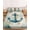 Vintage Coastal Blue, variant on King Size Fitted Sheet Set - Green Eucalyptus 3 Piece Bedding Sets 16" Deep Pocket Fitted Sheet with 2 Pillowcases, Farmhouse Botanical Leaves Brushed Microfiber Hotel Luxury Bed Sheets
