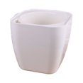 thumbnail image 1 of Injueey Jardinera hidropónica cuadrada plástica de los PP para las flores - tanque de agua innovador para la irrigación fácil Jardín y Patio Cuadrado blanco G105, 1 of 6