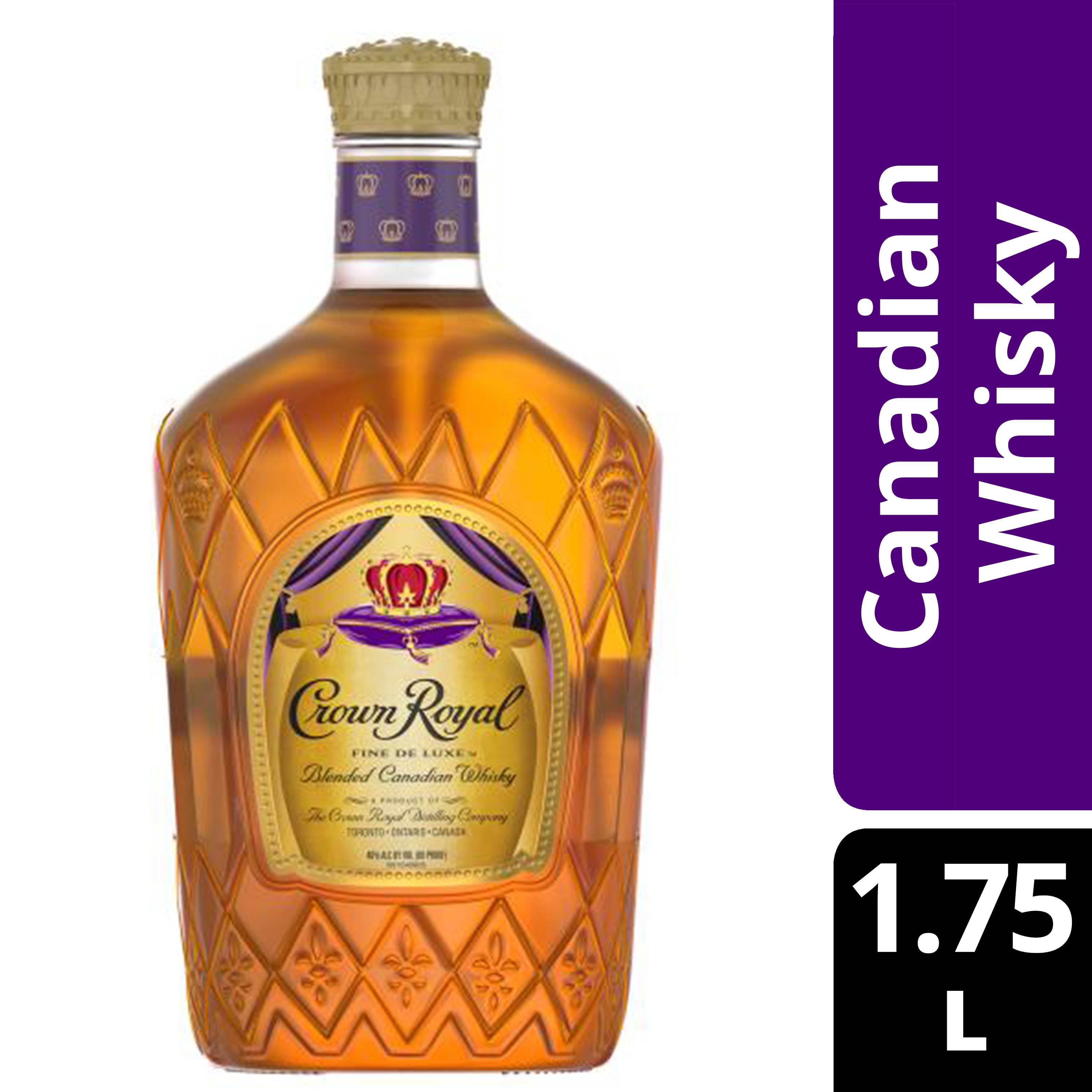 Crown Royal Fine Deluxe Blended Canadian Whisky 1 75 L Walmart Com