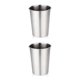 thumbnail image 4 of Wosthever Taza de café de acero taza de agua potable contenedor de bebidas de una sola capa soporte de vino a prueba de óxido regalo Camping Oficina al Plata 260ML 2piezas Wosthever CBP164773, 4 of 6