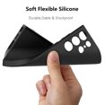 thumbnail image 4 of For Samsung Galaxy S23 FE 5G Phone Case, Ebizware Liquid Silicone Case Cover for Samsung Galaxy S23 FE 5G, Shockproof Full-Body Protective Case Cover with Microfiber Lining (Black), 4 of 8