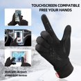 thumbnail image 3 of Gants d'Hiver Coupe-Vent Thermiques pour Hommes Femmes Idéal pour Sport Course Extérieure Cyclisme Randonnée Conduite Escalade Écran Tactile Gants Multifonctionnels, 3 of 7