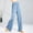 #0148-Blue, variant on Womens Modal Side Split Flare Yoga Pants Wide Leg Loose High Waist Stretchy for Daily Dance Yoga Beach