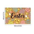 thumbnail image 3 of EGNMCR Easter Outdoor Entrance Doormat Easter Decorative Mat Easter Egg Rug Welcome Mat Absorbent Doormat Thickened Silicone Non-Slide For Spring Decor Home Entryway Polyester holiday carpet, 3 of 6