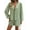 Green, variant on Women'S 2 Piece Outfits Set Long Sleeve Tie Front Top Short Set Casual Tracksuit Pajama Sets Red XL