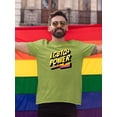 thumbnail image 2 of Lgbtq+ Power T-Shirt Men -Smartprints Designs, Male Medium, 2 of 4