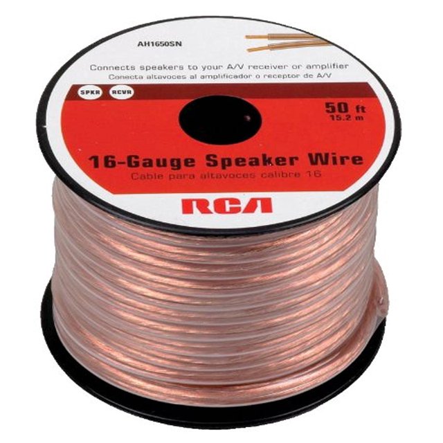 Cable de altavoz RCA AH1650SR de 50 pies, calibre 16