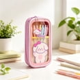 thumbnail image 6 of High Capacity Pencil Case, Aesthetic Big Pencil Bag Pouch Box Organizer Pen Case with Zipper, Kawaii Stationery Storage and Organizer, Classroom Office Supplies for Teen and Adult, 6 of 6