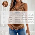 thumbnail image 3 of YUANxueke Nursing Maternity Tank Top Striped Pregnant Breastfeeding Shirt Ribbed Knit V Neck Comfy Top for Women,Khaki,L, 3 of 6