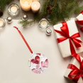 thumbnail image 6 of KLL Textured Heart Abstract Art Pattern Acrylic Christmas Ornaments,1 PCS Xmas Tree Decor with Ribbon 3" Christmas Décor Christmas Pendant for Hanging on Tree & Party Favors-Round Shape, 6 of 7