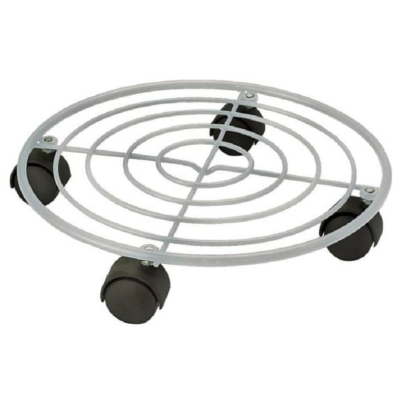 White Flat Planter Dolly 12"