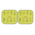 thumbnail image 7 of Disketp 2 Piece Herbs And Spices Pattern Windshield Sunshades,Folding Windshield Sun Shade For Car Suv Trucks Sedan,Blocks Uv Rays Sun Visor Protector-Large, 7 of 7