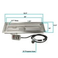 thumbnail image 7 of Celestial 30" x 10" CSA Certified Fire Pit Burner Kit, Stainless Steel, Propane, Electronic Ignition, 7 of 7