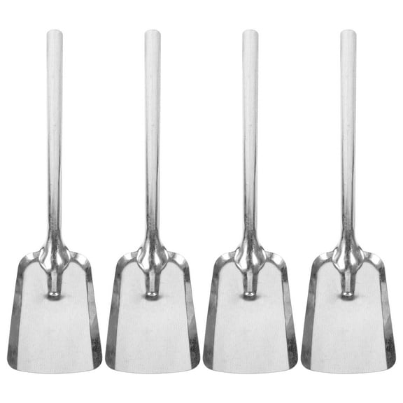 SILENRADAWN Wear-Resistant Shovels Wood 4Pcs 16.1x3.7in
