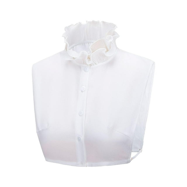 Corbatas desmontables, cuello simulado, elegante cuello con volantes, media camisa, blusa, corbatas es, corbatas falsas para suéter, camiseta,