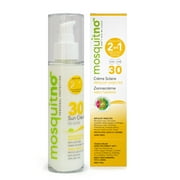 NEW IN USA - MARKET LEADER IN EUROPE - MosquitNo 100% All Natural DEET FREE Insect Repellent Suncream 30 SPF 3.5 fl.oz