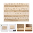 thumbnail image 2 of KAKOWELY braille board 3pcs Wooden Braille Alphabet Board With Dots For Beginners Learning Braille Tool Wooden Touching Alphabet For Blind Kids Practical Braille Tool, 2 of 5