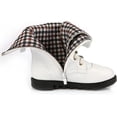 thumbnail image 7 of Kid's Girls Leather Lace-Up Zipper Mid Calf Combat Riding Winter Boots (Toddler/Little Kid/Big Kid), 7 of 7