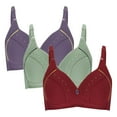 thumbnail image 2 of Nmnitkp Bras for Women Soft and Skin Friendly Women's Plus Size Minimizer Unlined Wireless Lace Full Coverage Bras & High Quality Fabric Sexy Push Up Bras for Women(1,2,3PC), 2 of 3