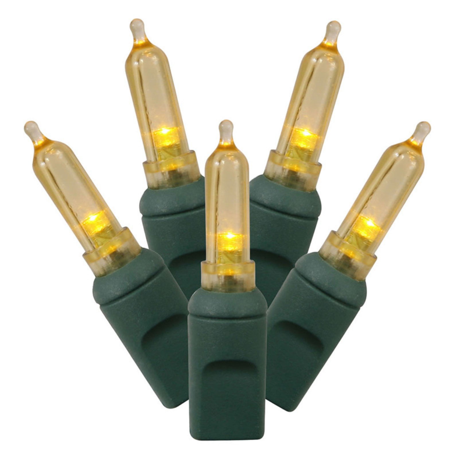 Vickerman Orange LED Italian Single Mold String Lights, 100 Count