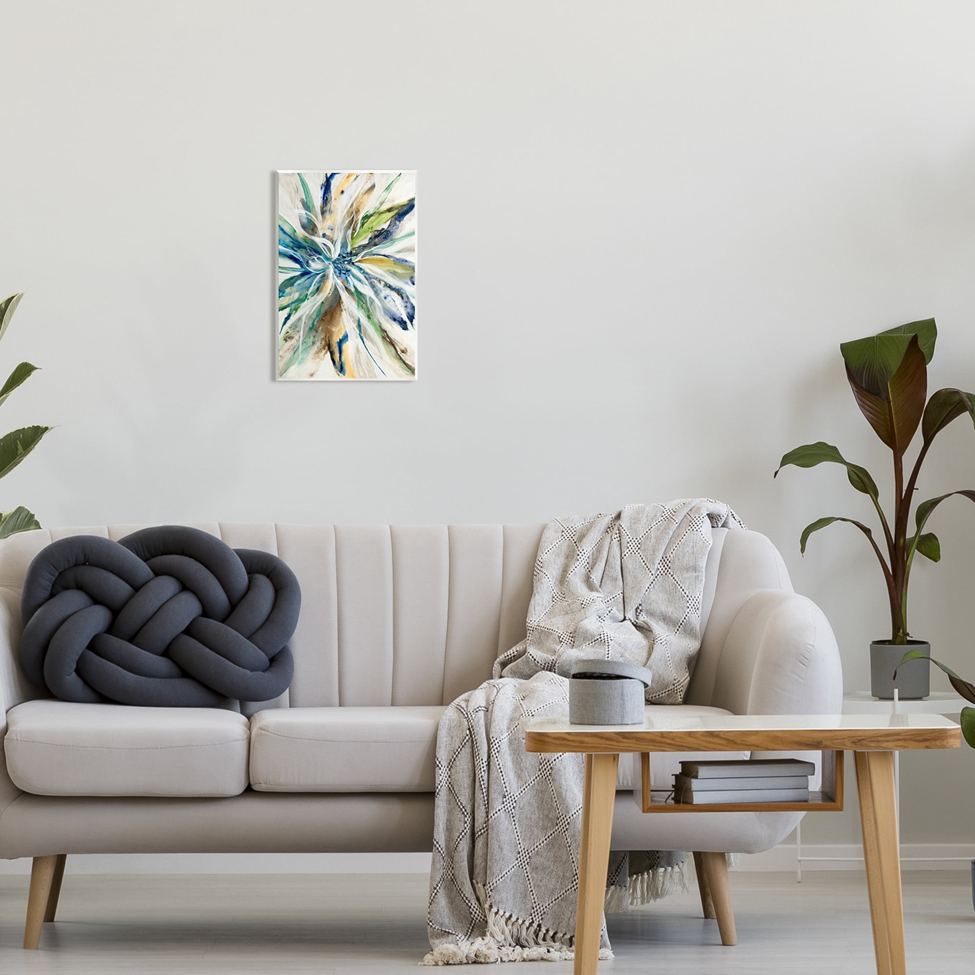 Stupell Industries Flower Petals Abstraction Abstract Painting Unframed Art Print Wall Art