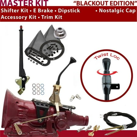 American Shifter TH350 Shifter Kit 8 in. E Brake Cable Clevis Trim Kit Dipstick for D6637