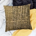 thumbnail image 2 of BANET  Pillow Covers, Throw Pillow Cover Accent Pillow Couch Pillow Brown Silk Pillow Case Hmade Square Gold Sequin Embroidered, Brown Pillow Cover White, 2 of 5