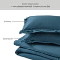 thumbnail image 5 of Better Homes & Gardens 3-Piece Teal Ocean Cotton Percale Duvet Cover Set, Full/Queen, 5 of 14
