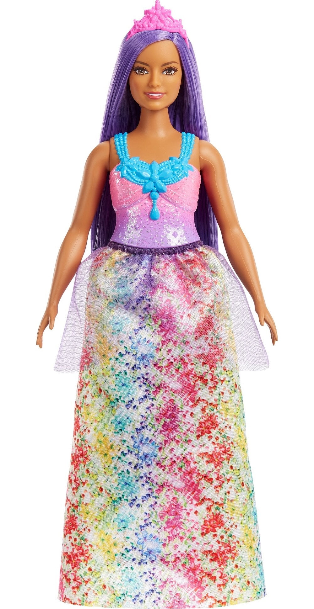 Barbie Dreamtopia Princess Doll (Curvy, Purple Hair), For 3 Year Olds & Up