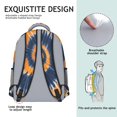 thumbnail image 5 of Orange and Blue Tie Dye Pattern Backpack for School, Cute School Bag with Adjustable Shoulder Straps and Padded Back, 15.3"x11"x6.7", 5 of 5