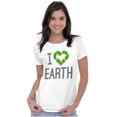 thumbnail image 3 of I Love Earth Reduce Reuse Recycle Womens Fitted Plus Size Graphic Tee Brisco Brands 3X, 3 of 5