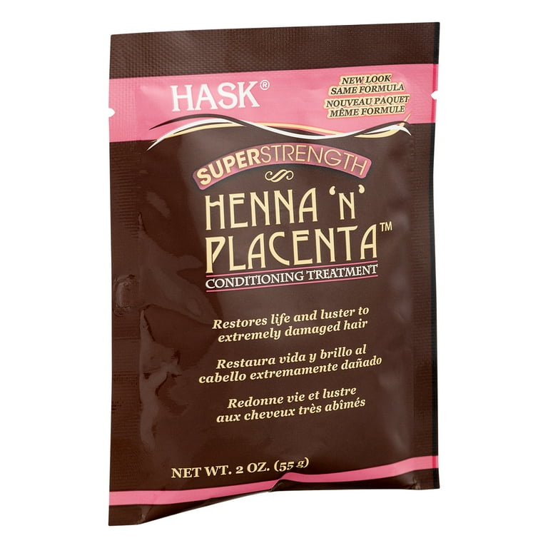 Hask Henna 'n' Placenta Super Strength Treatment Pack, 2 oz