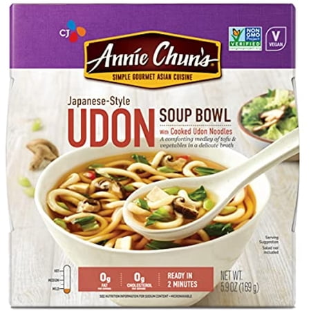 Annie Chuns Soup Bowl, Japanese Style Udon, Non Gmo, Vegan, 5.9 Oz (Pack Of 6)