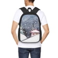 thumbnail image 4 of Fotbe Watercolor Winter Landscape For Christmas Mochila para Hombre y Mujer - Tela Oxford 600D Resistente - Mochila Impermeable de Gran Capacidad para Escuela, Viajes y Senderismo, 4 of 6